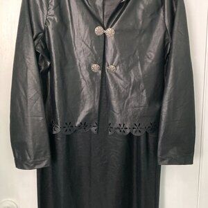 Check (Unknown) Medium 12 Wet Look Black Two pc., Set
